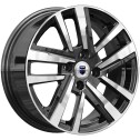 Диск литой КиК Хант 15x6.0J/4x100 D60.1 ET37 алмаз черный