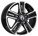 Диск литой КиК Backfire 18x8.0J/5x114.3 D66.1 ET45 алмаз чёрный