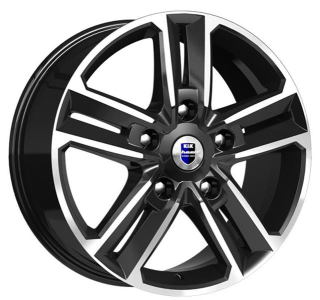 Диск литой КиК Backfire 18x8.0J/5x114.3 D66.1 ET45 алмаз чёрный