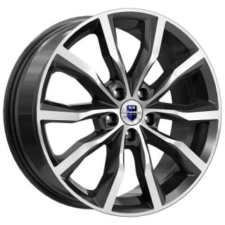 Диск литой КиК Портер 18x7.5J/5x110 D67.1 ET45 алмаз чёрный