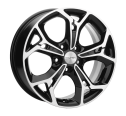 Диск литой Khomen Wheels 1702 17x7.0J/5x112 D57.1 ET40 Black-FP