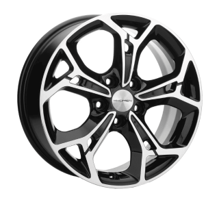 Диск литой Khomen Wheels 1702 17x7.0J/5x112 D57.1 ET40 Black-FP