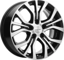 Диск литой Khomen Wheels KHW1608 (ZV 16_Qashqai) 16x6.5J/5x114.3 D66.1 ET40 Black-FP