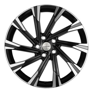 Диск литой Khomen Wheels KHW1901 (Kia Sportage) 19x7.5J/5x114.3 D67.1 ET50,5 Black-FP
