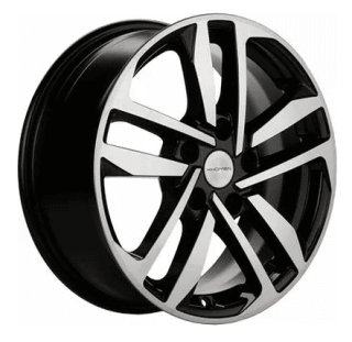 Диск литой Khomen Wheels 1612 16x6.5J/5x100 D57.1 ET39 Black-FP