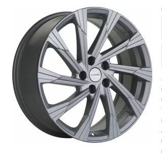 Диск литой Khomen Wheels 1901 19x7.5J/5x114.3 D67.1 ET45 Brilliant Silver