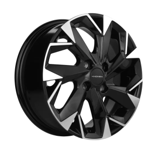 Диск литой Khomen Wheels 1402 14x5.5J/4x98 D58.6 ET35 Black-FP