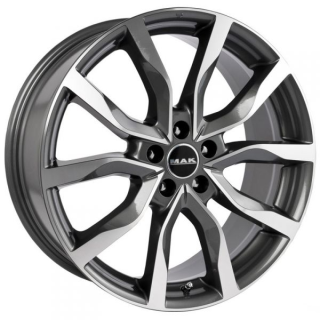 Диск литой MAK Highlands 19x8.0J/5x120 D72.6 ET38 Gun Metallic-Mirror Face