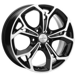 Диск литой Khomen Wheels 1702 17x7.0J/5x114.3 D67.1 ET49 Black-FP