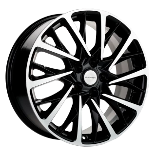 Диск литой Khomen Wheels KHW1804 (Tugela/Jaguar F-Pace) 18x7.5J/5x108 D63.4 ET46 Black-FP