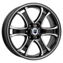 Диск литой КиК Балеар (КС727) 18x7.5J/6x139.7 D106.1 ET25 алмаз черный для LEXUS GX
