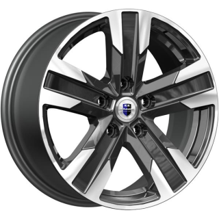 Диск литой КиК Висмут 16x7.0J/5x112 D66.6 ET35 алмаз чёрный