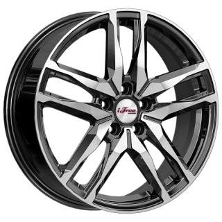 Диск литой iFree Бомбей (КС1075) 18x6.5J/5x108 D65.1 ET43 блэк_джек