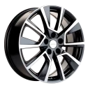 Диск литой Khomen Wheels KHW1802 (Kaleos) 18x7.0J/5x114.3 D66.1 ET35 Black-FP