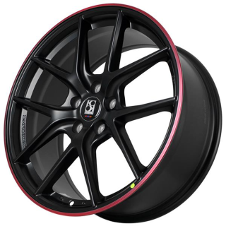 Диск литой KoKo Kuture SL547 19x9.5J/5x112 D66.6 ET35 Full Matte Black + Red Lip