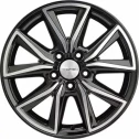 Диск литой Khomen Wheels KHW1706 (RAV4) 17x7.0J/5x114.3 D60.1 ET39 Black-FP