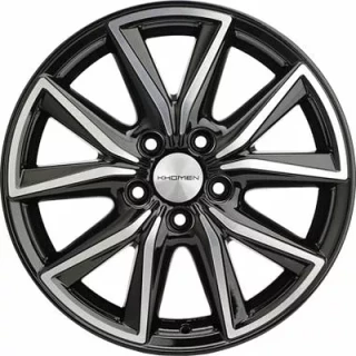 Диск литой Khomen Wheels KHW1706 (RAV4) 17x7.0J/5x114.3 D60.1 ET39 Black-FP