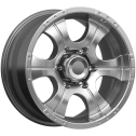Диск литой КиК Байконур 16x8.0J/6x139.7 D108.6 ET0 дарк платинум