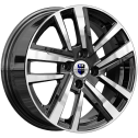 Диск литой КиК Пандора 19x8.5J/5x127 D71.6 ET56.4 Алмаз платинум