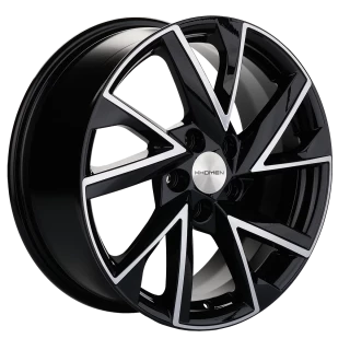Диск литой Khomen Wheels 1714 17x7.0J/5x114.3 D66.1 ET45 Black-FP