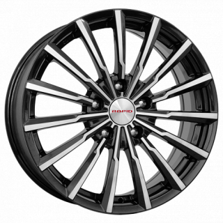 Диск литой КиК Акцент-оригинал (KC562) 17x7.0J/5x108 D60.1 ET45 алмаз черный