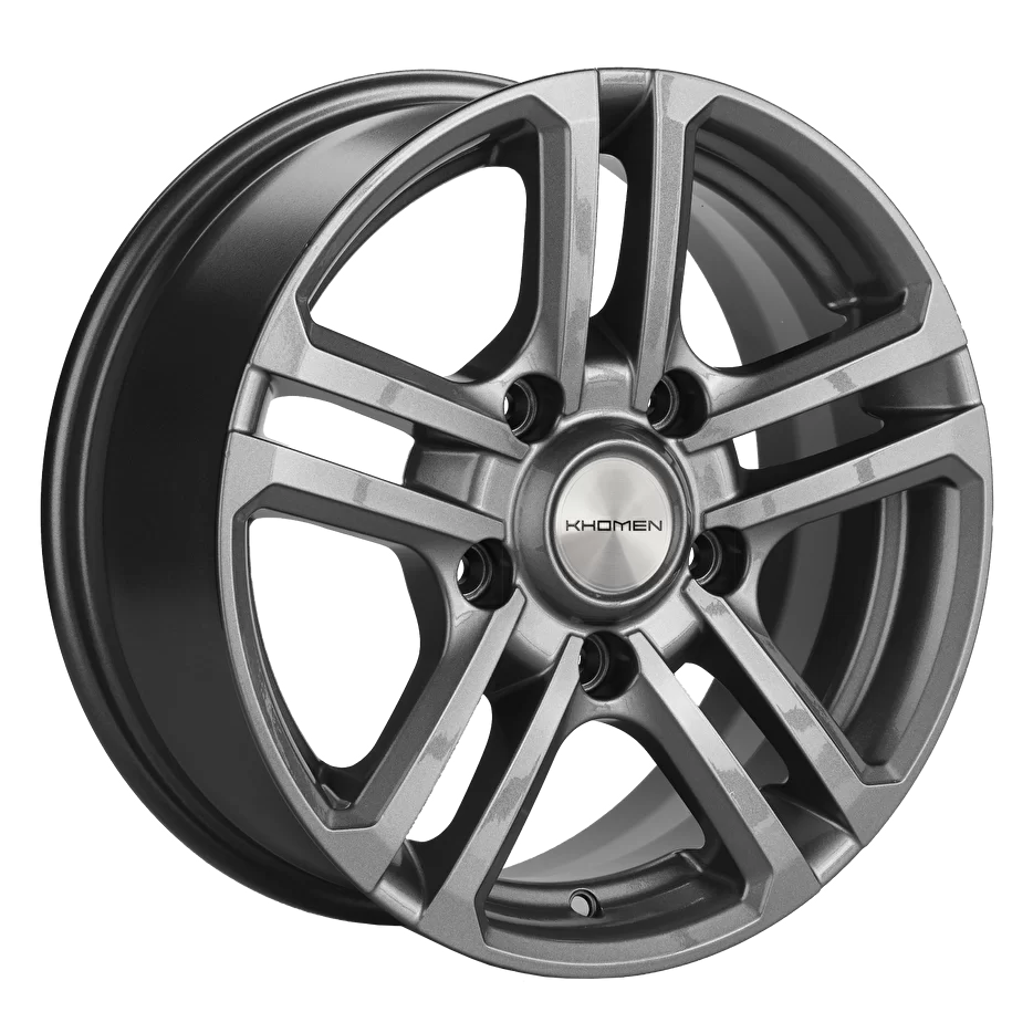 Купить диски Khomen Wheels KHW1602 (Niva 4x4 Bronto) 16x6.5J/5x139.7 D98.5  ET35 Gray-FP в Челябинске