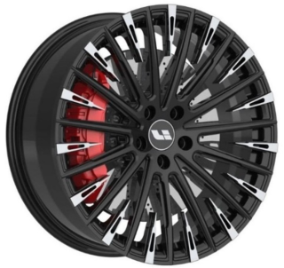Диск штамп. Vissol F-1945 21x9.0J/5x120 D62.5 ET45.5 Gloss Black with Machined Face
