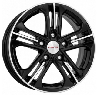 Диск литой КиК Trinity 15x6.0J/5x100 D67.1 ET39 алмаз черный