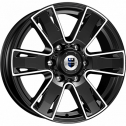 Диск литой КиК Севенна 17x7.0J/6x139.7 D106.1 ET30 алмаз черный