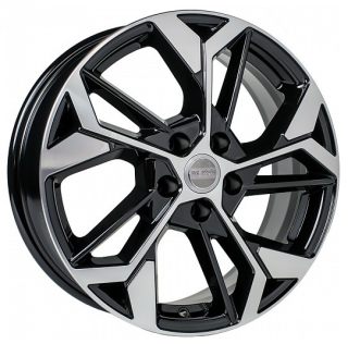 Диск литой КиК КС1062 17x6.5J/5x114.3 D60.1 ET45 алмаз чёрный