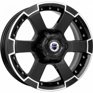 Диск литой КиК M56 16x7.0J/6x139.7 D93.1 ET30 алмаз черный