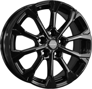 Диск литой Khomen Wheels KHW1605 (Changan CS35 Plus) 16x6.5J/5x110 D63.3 ET46 Black