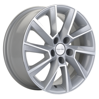 Диск литой Khomen Wheels KHW1507 (Rapid/Fabia) 15x6.0J/5x100 D57.1 ET38 F-Silver-FP
