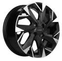 Диск литой Khomen Wheels KHW1508 ( 15_ZV KIA RIO ) 15x6.0J/4x100 D54.1 ET46 Black-FP