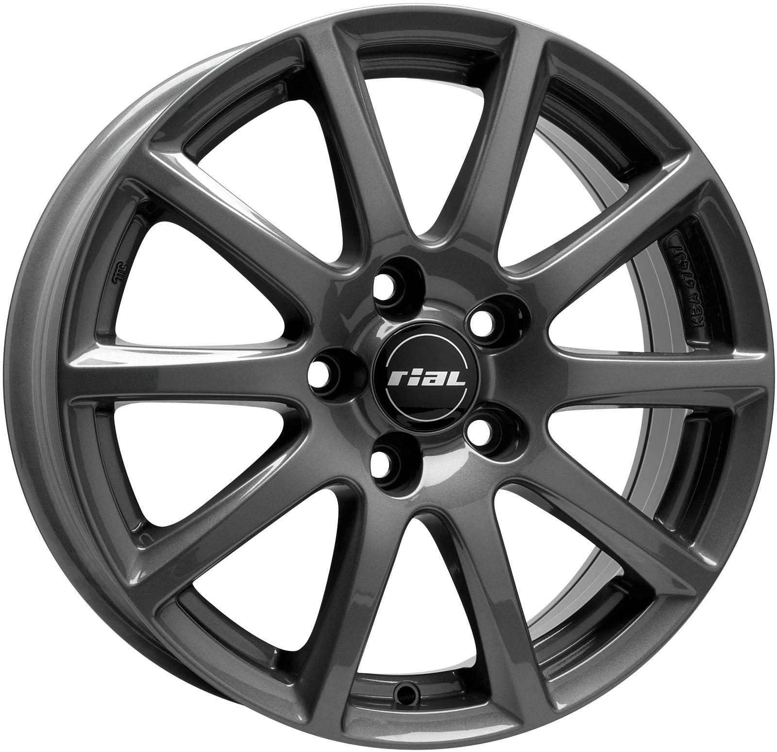 Купить диски Rial Milano 16x6.5J/5x105 D56.6 ET38 Titanium в Екатеринбурге