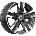 Диск литой КиК Висмут (KC100) 16x7.0J/5x108 D65.1 ET40 алмаз черный