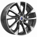 Диск литой КиК Роквуд 17x7.0J/5x110 D63.3 ET48.5 алмаз чёрный