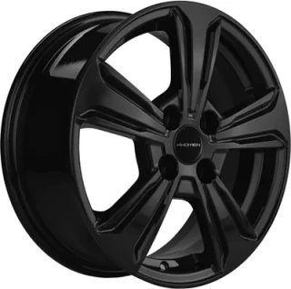 Диск литой Khomen Wheels KHW1502 (Rio/Solaris) 15x6.0J/4x100 D54.1 ET46 Black