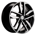 Диск литой Khomen Wheels KHW1612 (Camry/Corolla/Grand Vitara) 16x6.5J/5x114.3 D60.1 ET45 Black-FP