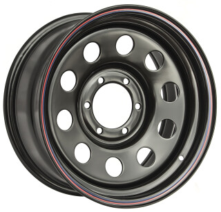 Диск штамп. Off-Road Wheels Toyota/Nissan 17x8.0J/6x139.7 D110 ET15 Черный