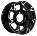 Диск литой Khomen Wheels KHW1505 (Jimny) 15x5.5J/5x139.7 D108.1 ET5 Black-FP для SUZUKI Jimny