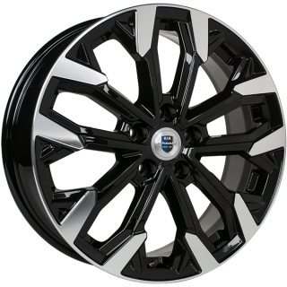 Диск литой КиК Морейн 17x6.5J/5x108 D65.1 ET43 алмаз чёрный