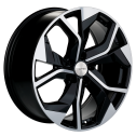 Диск литой Khomen Wheels KHW2006 (Touareg) 20x8.5J/5x112 D66.6 ET33 Black-FP