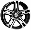 Диск литой КиК Палладика алмаз черный 16x7.0J/5x139.7 D110.1 ET5