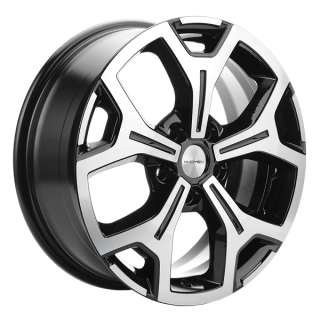 Диск литой Khomen Wheels 1710 17x6.5J/5x114.3 D66.1 ET50 Black-FP