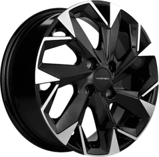 Диск литой Khomen Wheels 1508 15x6.0J/4x98 D58.6 ET35 Black-FP