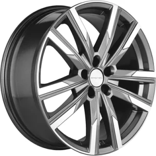 Диск литой Khomen Wheels KHW1905 (FAW Bestune T77) 19x7.5J/5x100 D57.1 ET28 Gray-FP
