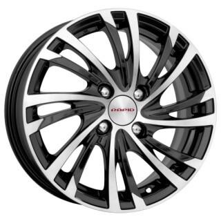 Диск литой КиК Мейола 15x6.0J/4x100 D56.6 ET39 алмаз черный