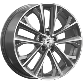Диск литой Premium Series KP012 18x7.0J/5x114.3 D67.1 ET48.5 Diamond Gloss Graphite