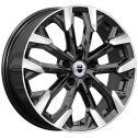 Диск литой КиК Морейн 17x6.5J/5x100 D57.1 ET38 алмаз чёрный